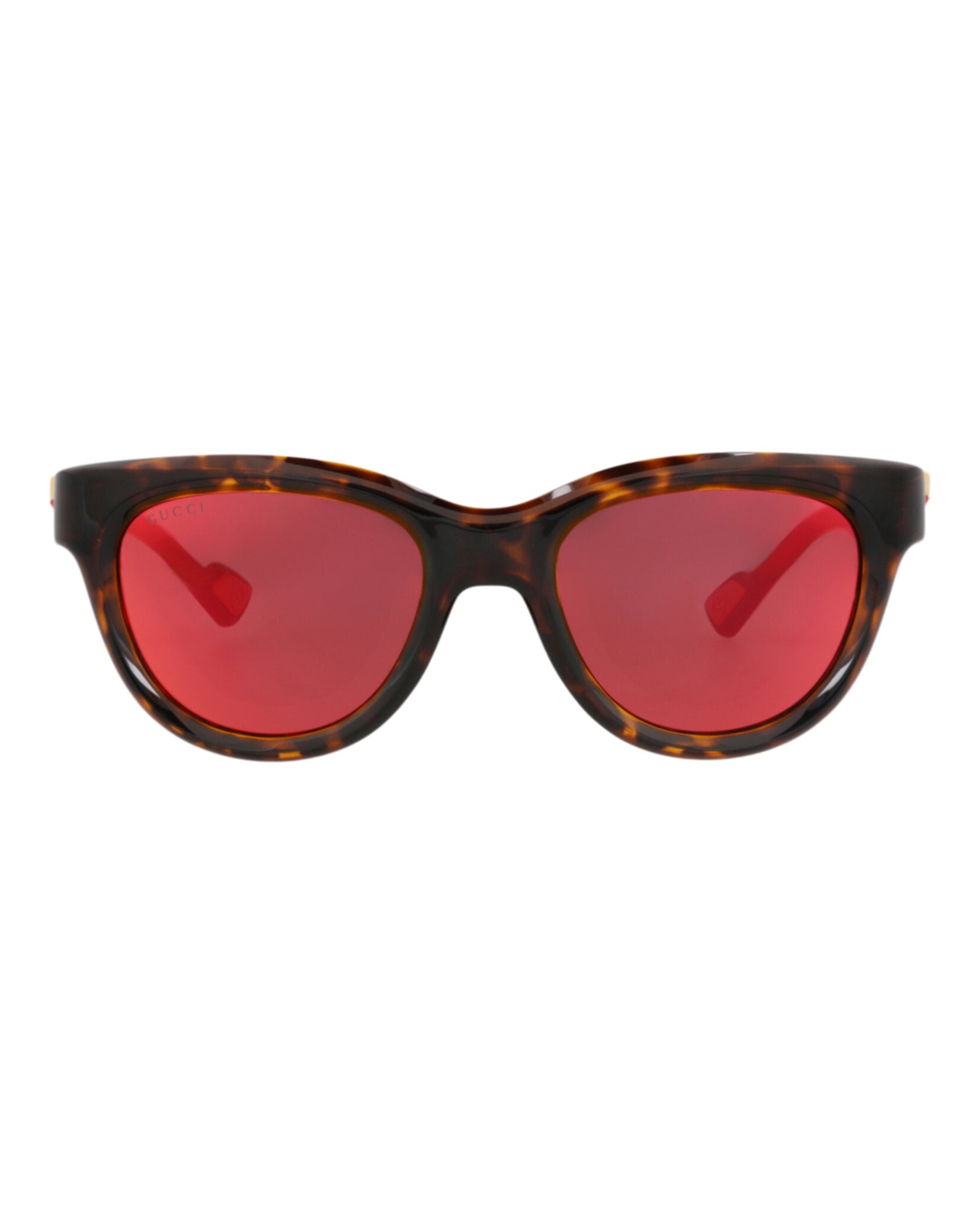 Gucci Mens Round/Oval Havana Havana Red Fashion Designer Eyewear