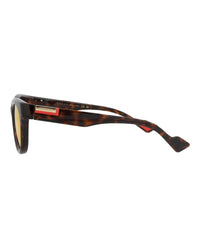Gucci Mens Round/Oval Havana Havana Red Fashion Designer Eyewear