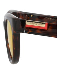 Gucci Mens Round/Oval Havana Havana Red Fashion Designer Eyewear