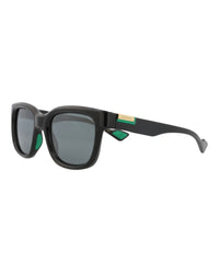 Gucci Mens Square/Rectangle Black Black Grey Fashion Designer Eyewear