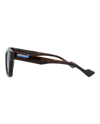 Gucci Mens Square/Rectangle Havana Havana Blue Fashion Designer Eyewear