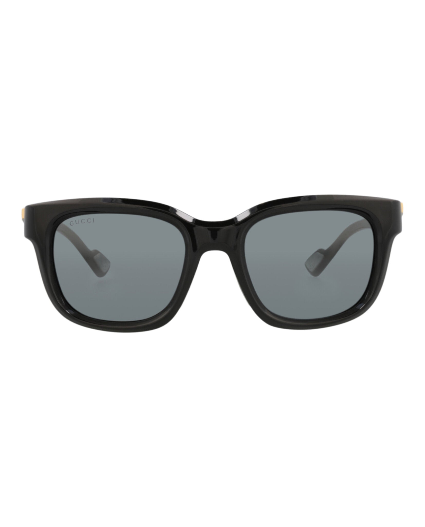 Gucci Mens Square/Rectangle Black Black Grey Fashion Designer Eyewear
