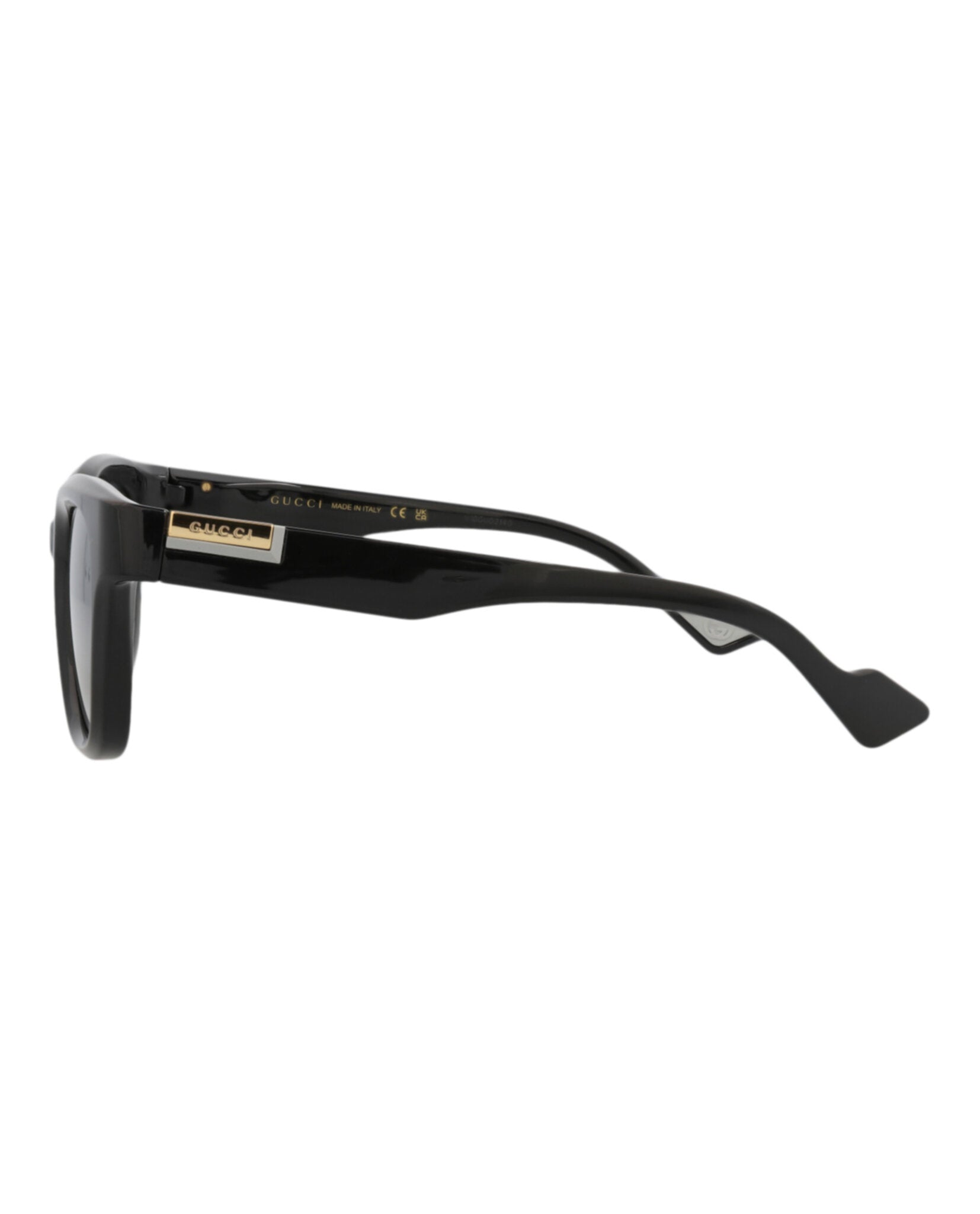 Gucci Mens Square/Rectangle Black Black Grey Fashion Designer Eyewear