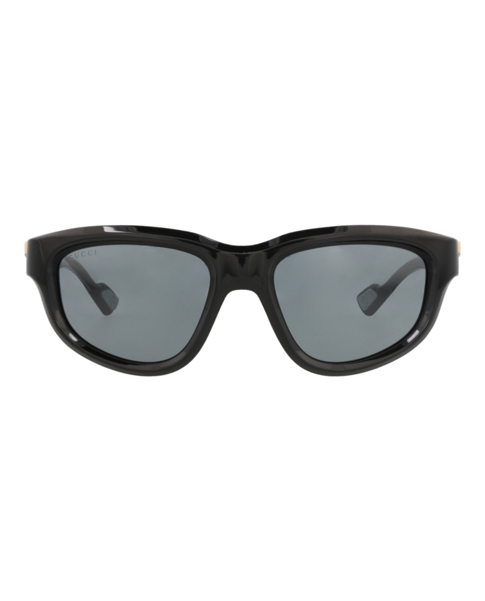Gucci Mens Round/Oval Black Black Grey Fashion Designer Eyewear