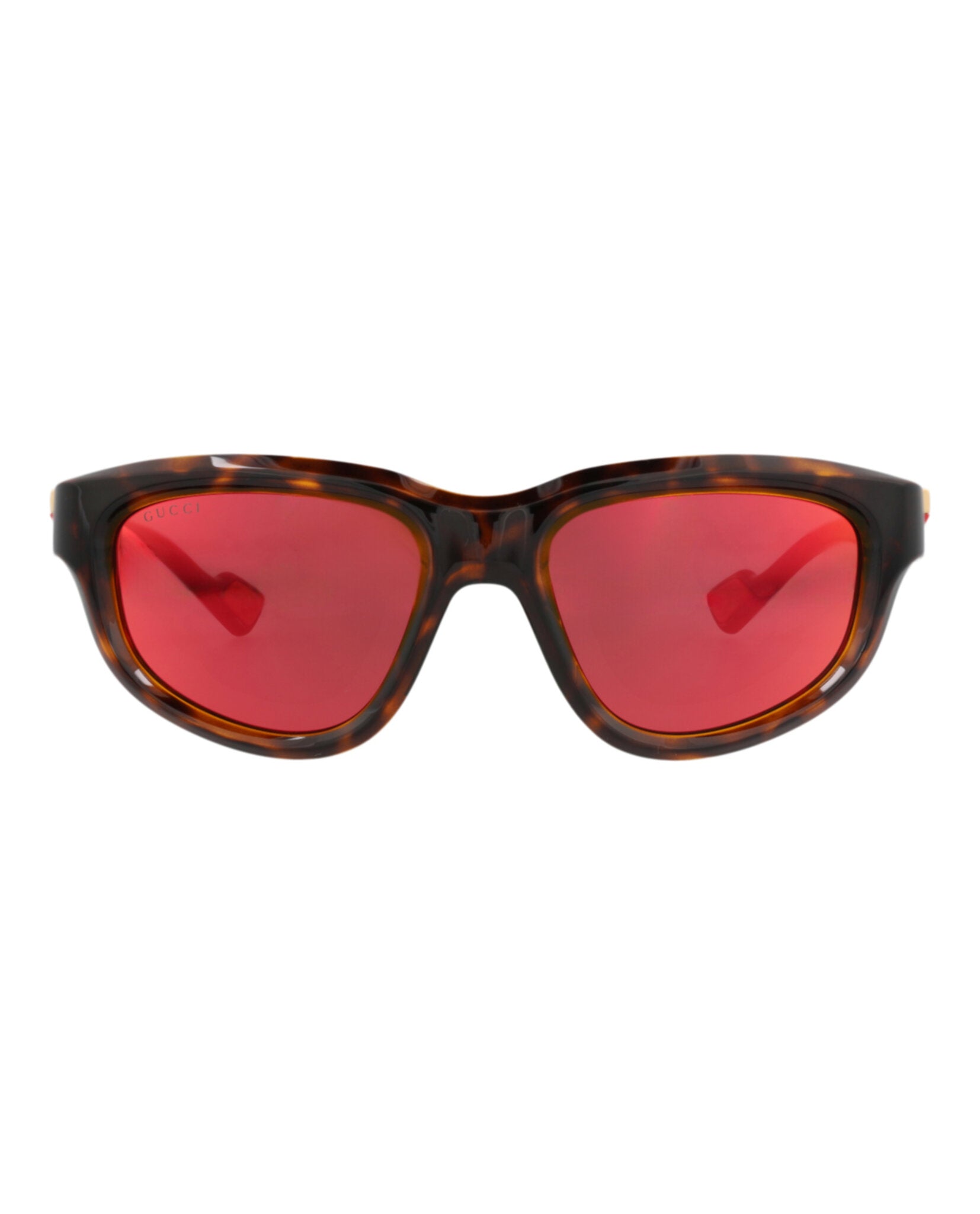 Gucci Mens Round/Oval Havana Havana Red Fashion Designer Eyewear