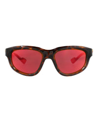 Gucci Mens Round/Oval Havana Havana Red Fashion Designer Eyewear