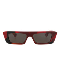Gucci Mens Square/Rectangle Red Red Grey Fashion Designer Eyewear