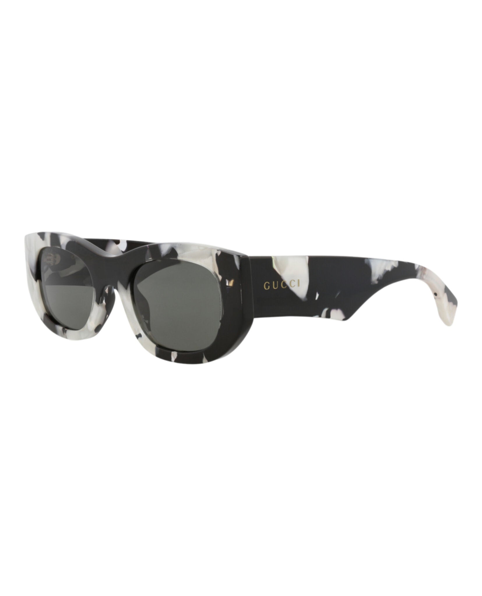 Gucci Unisex Round/Oval Black Black Grey Fashion Designer Eyewear
