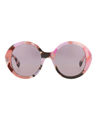 Gucci Gucci Womens Round/Oval Pink Pink Violet Fashion Designer Eyewear