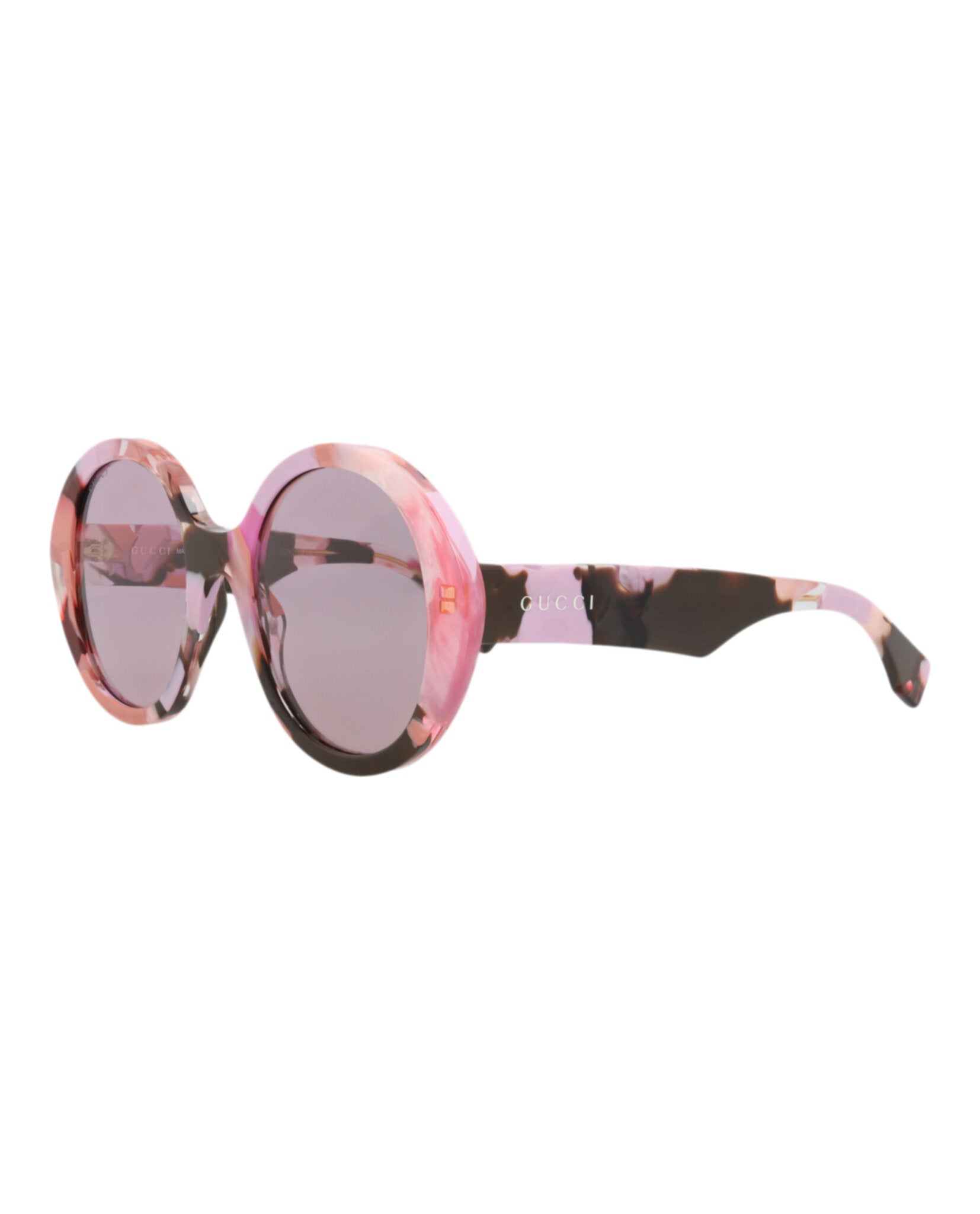 Gucci Gucci Womens Round/Oval Pink Pink Violet Fashion Designer Eyewear