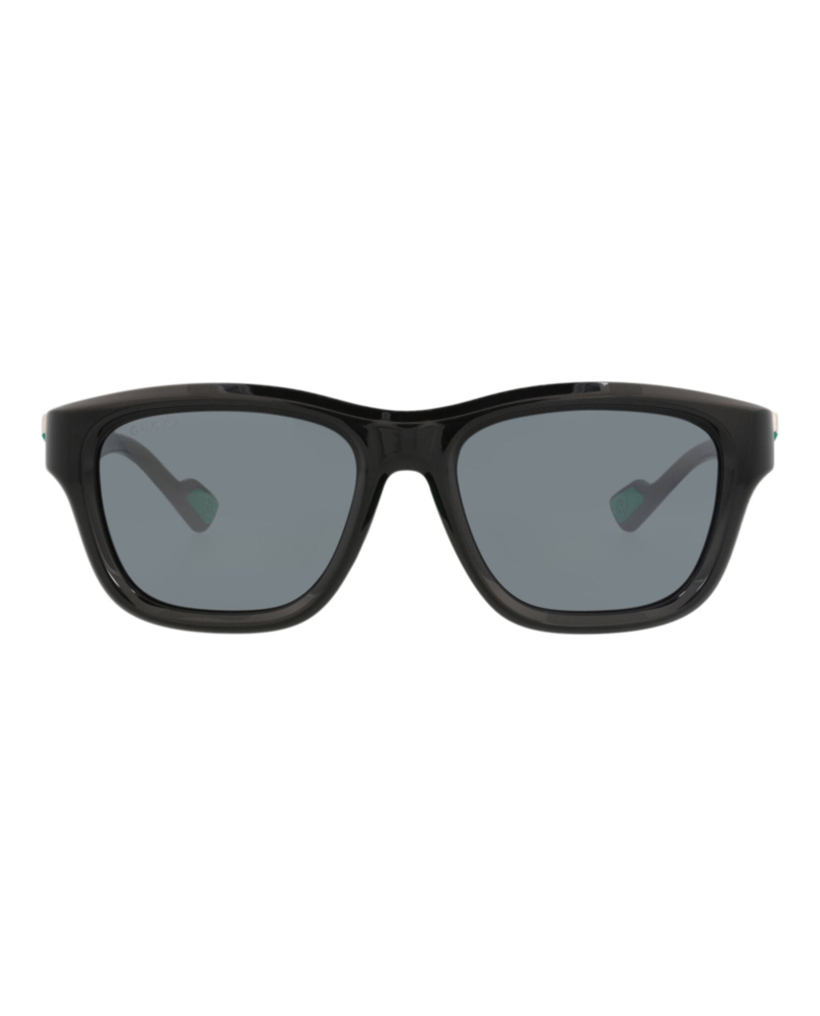 Gucci Mens Square/Rectangle Black Black Grey Fashion Designer Eyewear