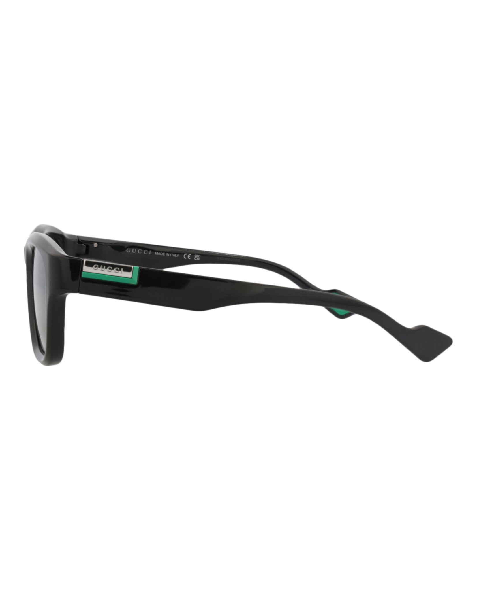 Gucci Mens Square/Rectangle Black Black Grey Fashion Designer Eyewear