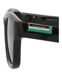 Gucci Mens Square/Rectangle Black Black Grey Fashion Designer Eyewear