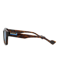 Gucci Mens Square/Rectangle Havana Havana Blue Fashion Designer Eyewear