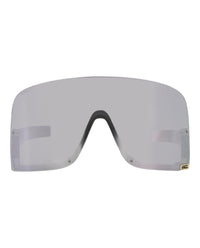Gucci Gucci Womens Shield/Wrap Grey Grey Silver Fashion Designer Eyewear