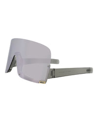 Gucci Gucci Womens Shield/Wrap Grey Grey Silver Fashion Designer Eyewear