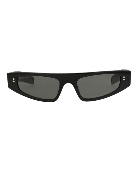 Gucci Womens Cat Eye Black Black Grey Fashion Designer Eyewear
