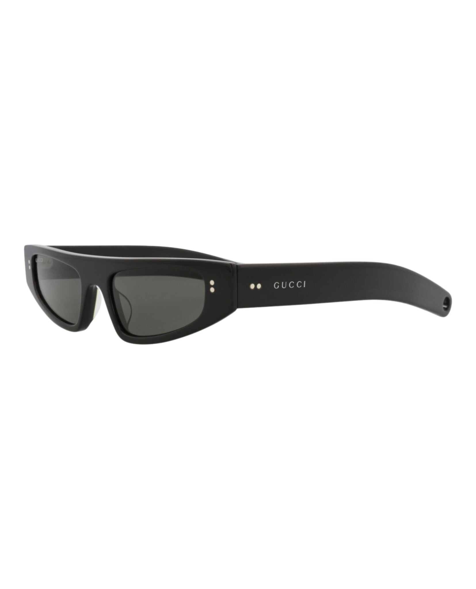 Gucci Womens Cat Eye Black Black Grey Fashion Designer Eyewear