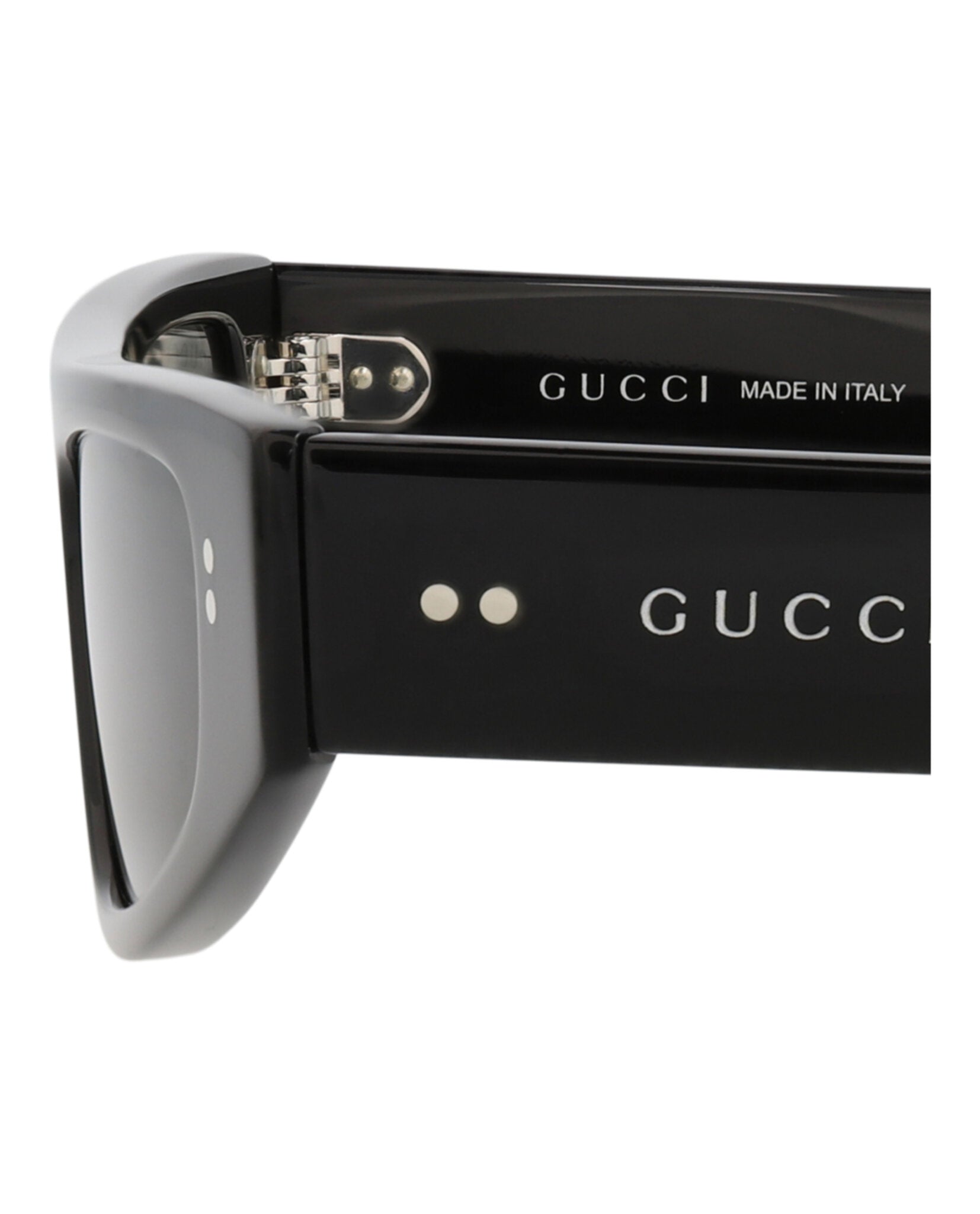 Gucci Womens Cat Eye Black Black Grey Fashion Designer Eyewear
