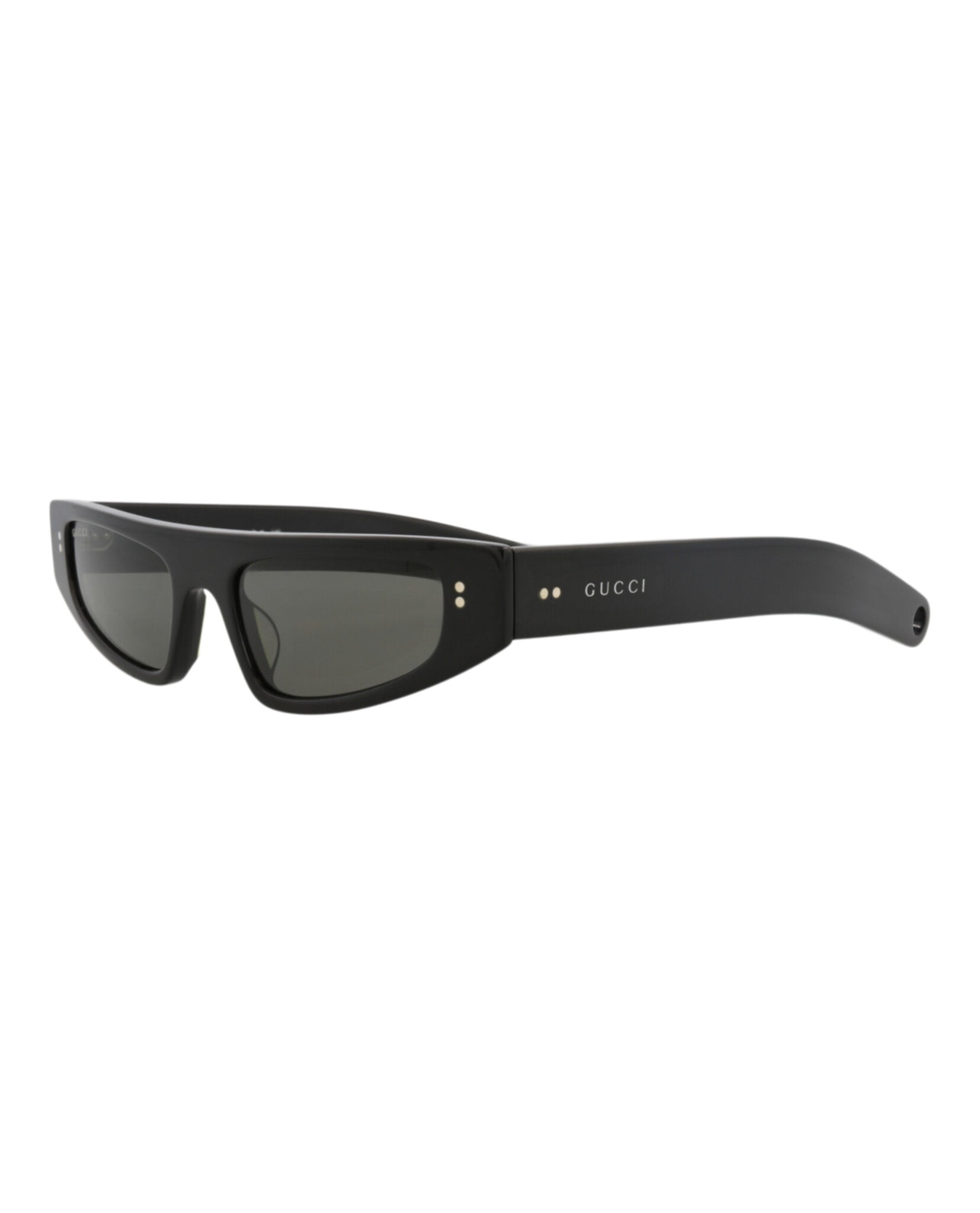 Gucci Womens Cat Eye Black Black Grey Fashion Designer Eyewear
