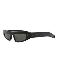 Gucci Womens Cat Eye Black Black Grey Fashion Designer Eyewear