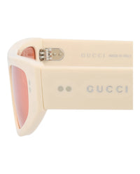 Gucci Gucci Womens Cat Eye Ivory Ivory Red Fashion Designer Eyewear