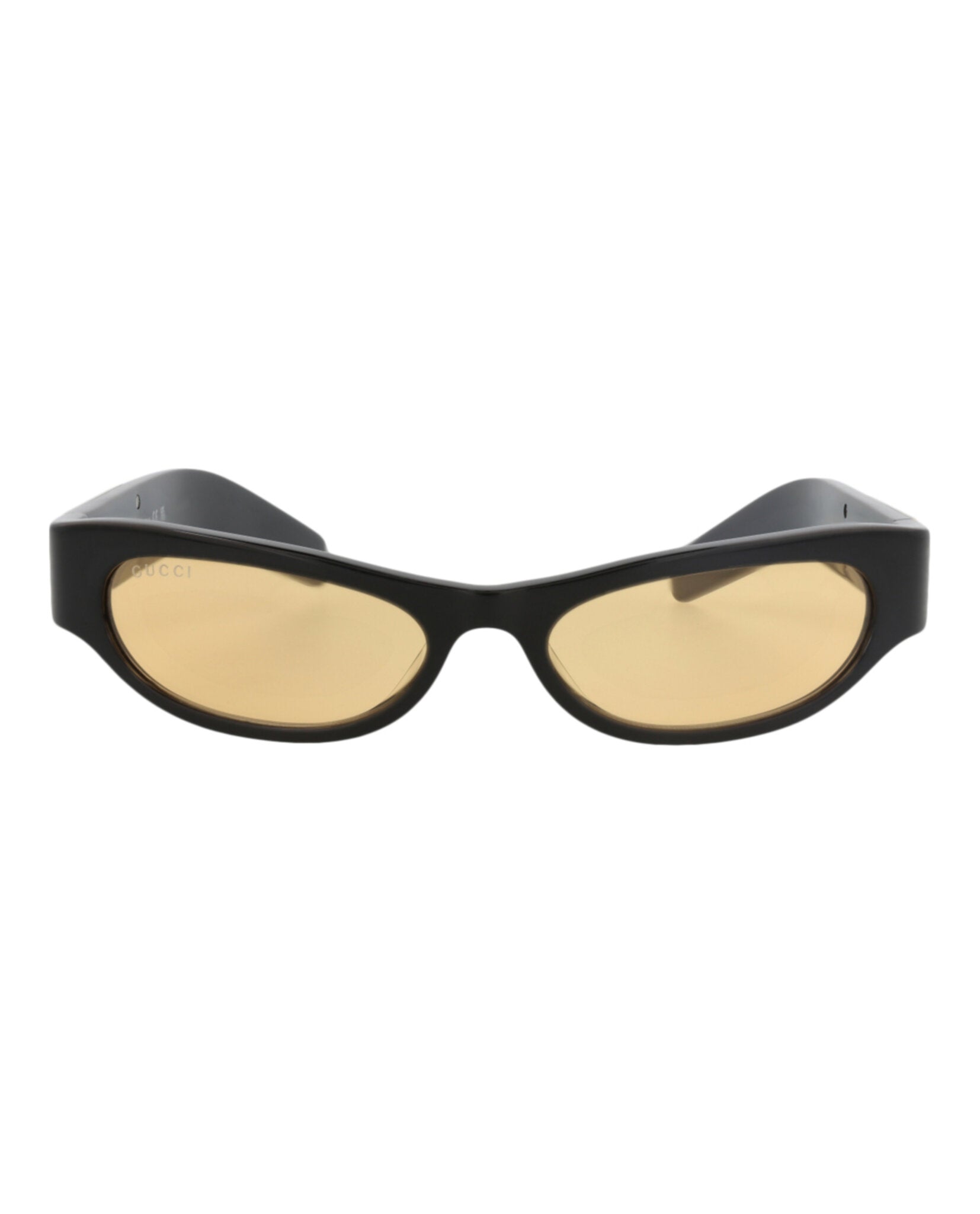 Gucci Gucci Womens Cat Eye Black Black Yellow Fashion Designer Eyewear