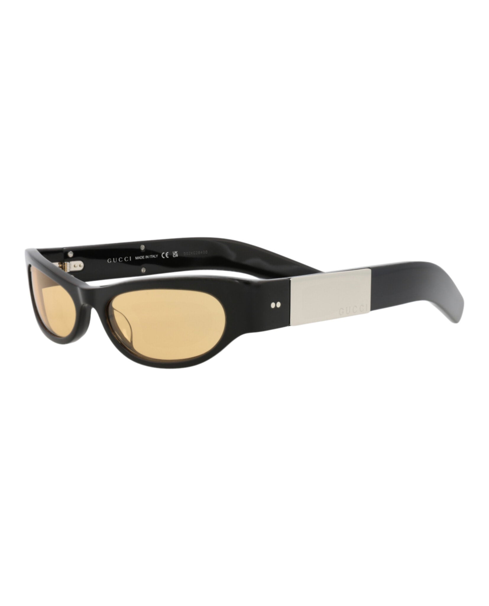 Gucci Gucci Womens Cat Eye Black Black Yellow Fashion Designer Eyewear