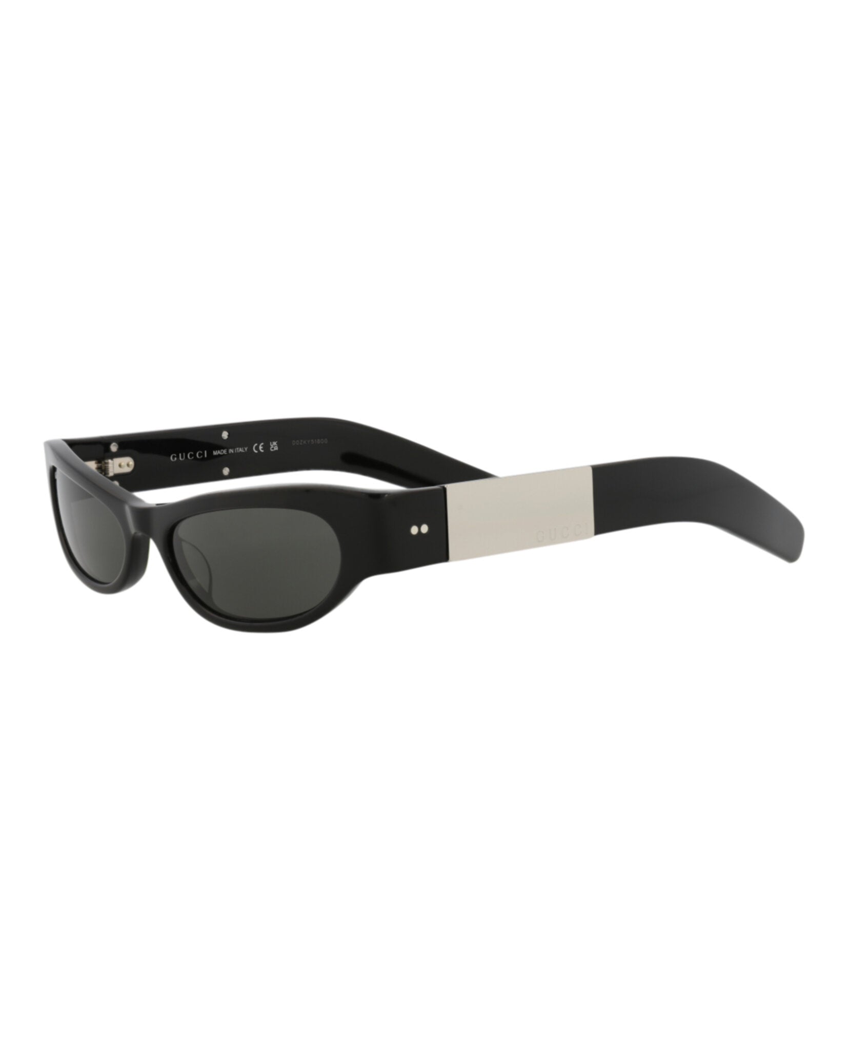 Gucci Womens Cat Eye Black Black Grey Fashion Designer Eyewear