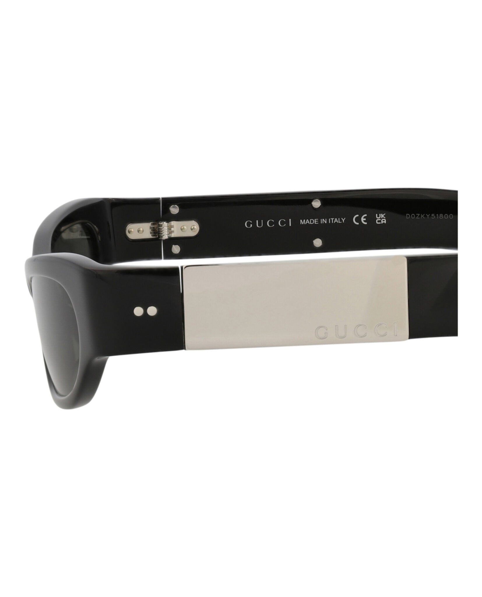 Gucci Womens Cat Eye Black Black Grey Fashion Designer Eyewear