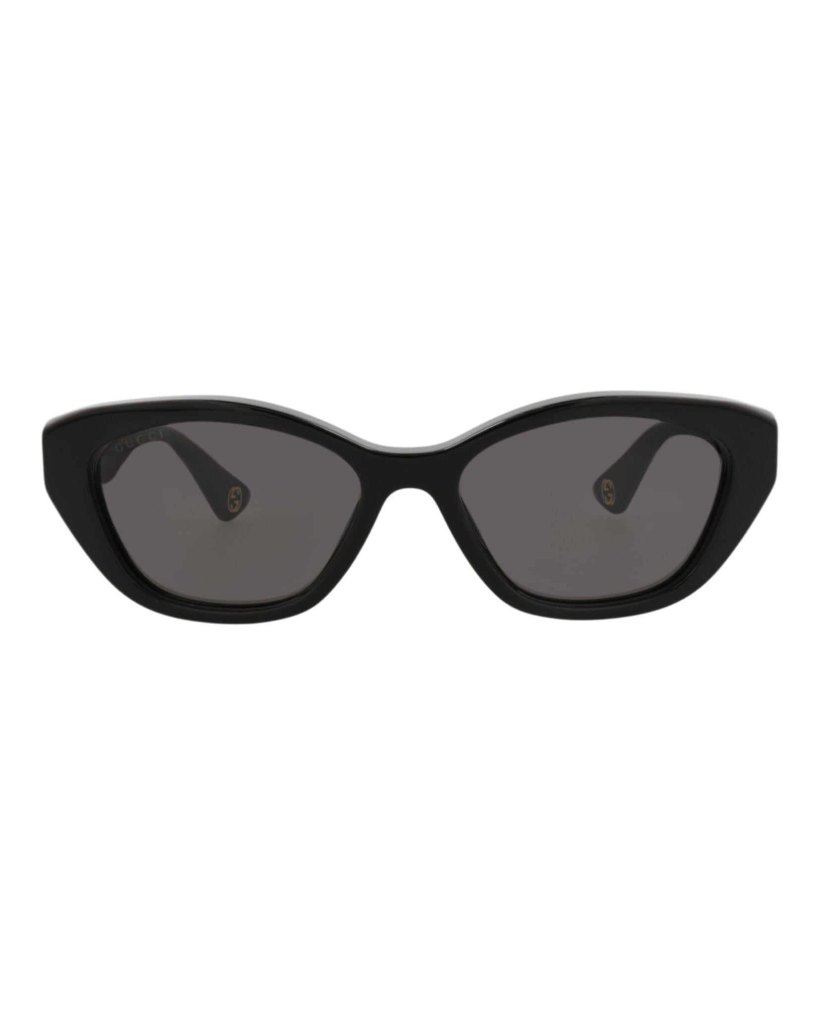 Gucci Womens Cat Eye Black Black Grey Fashion Designer Eyewear