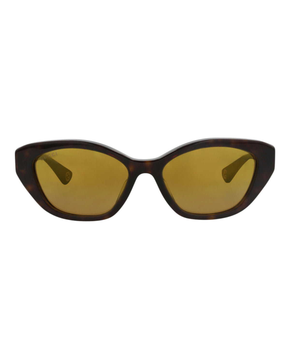 Gucci Gucci Womens Cat Eye Havana Havana Gold Fashion Designer Eyewear