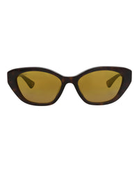 Gucci Gucci Womens Cat Eye Havana Havana Gold Fashion Designer Eyewear