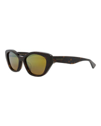 Gucci Gucci Womens Cat Eye Havana Havana Gold Fashion Designer Eyewear