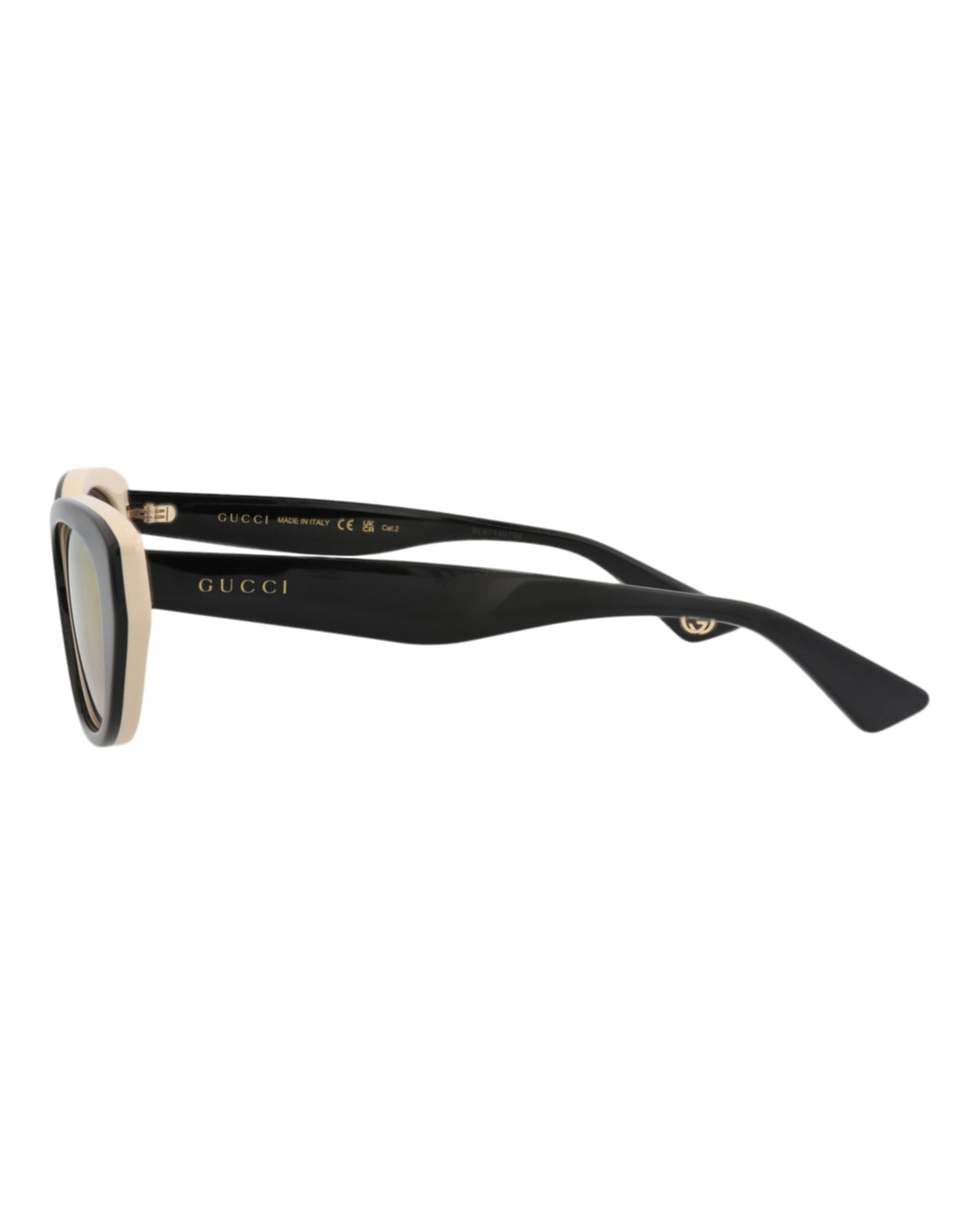 Gucci Gucci Womens Cat Eye Black Black Red Fashion Designer Eyewear