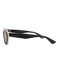 Gucci Gucci Womens Cat Eye Black Black Red Fashion Designer Eyewear
