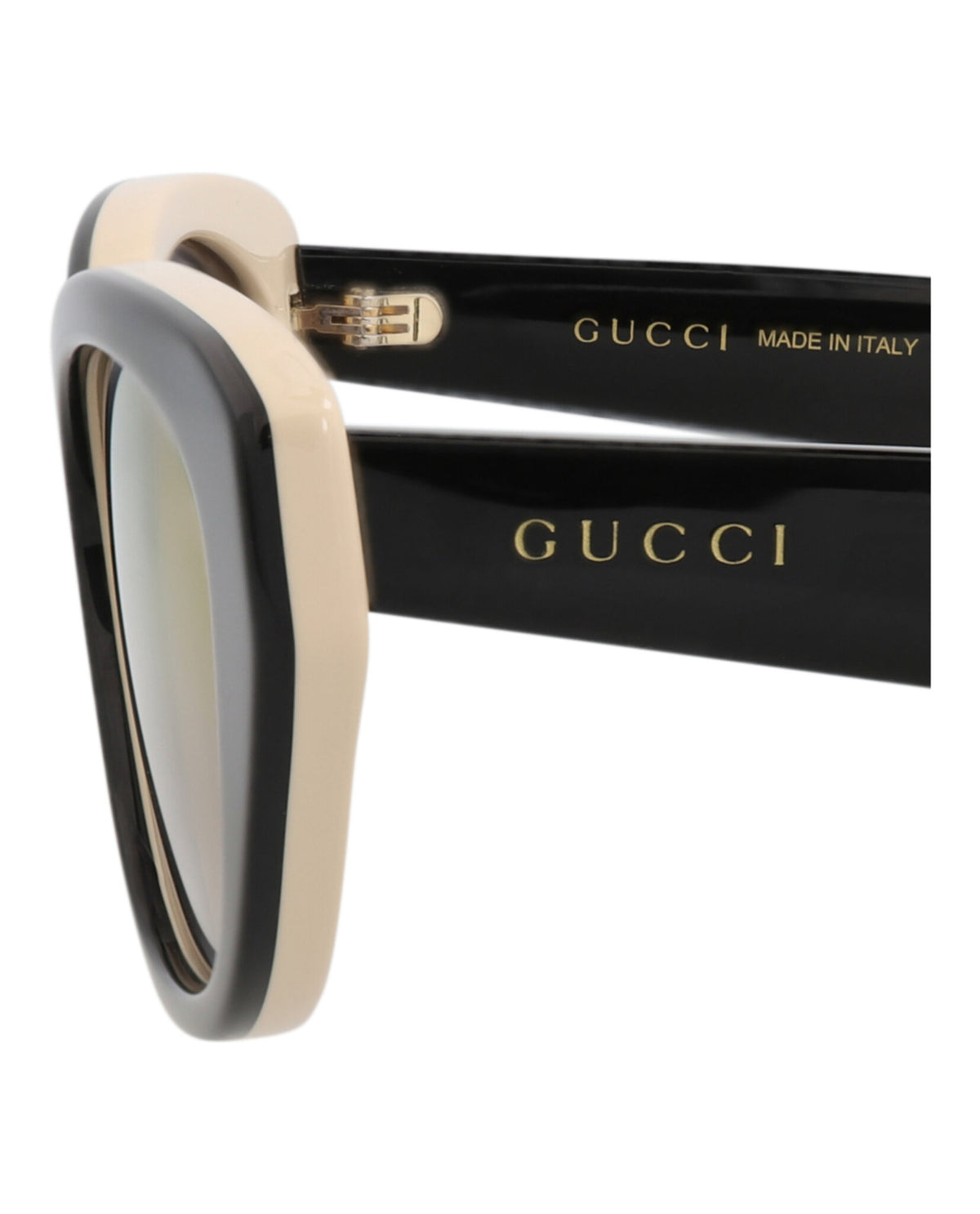 Gucci Gucci Womens Cat Eye Black Black Red Fashion Designer Eyewear