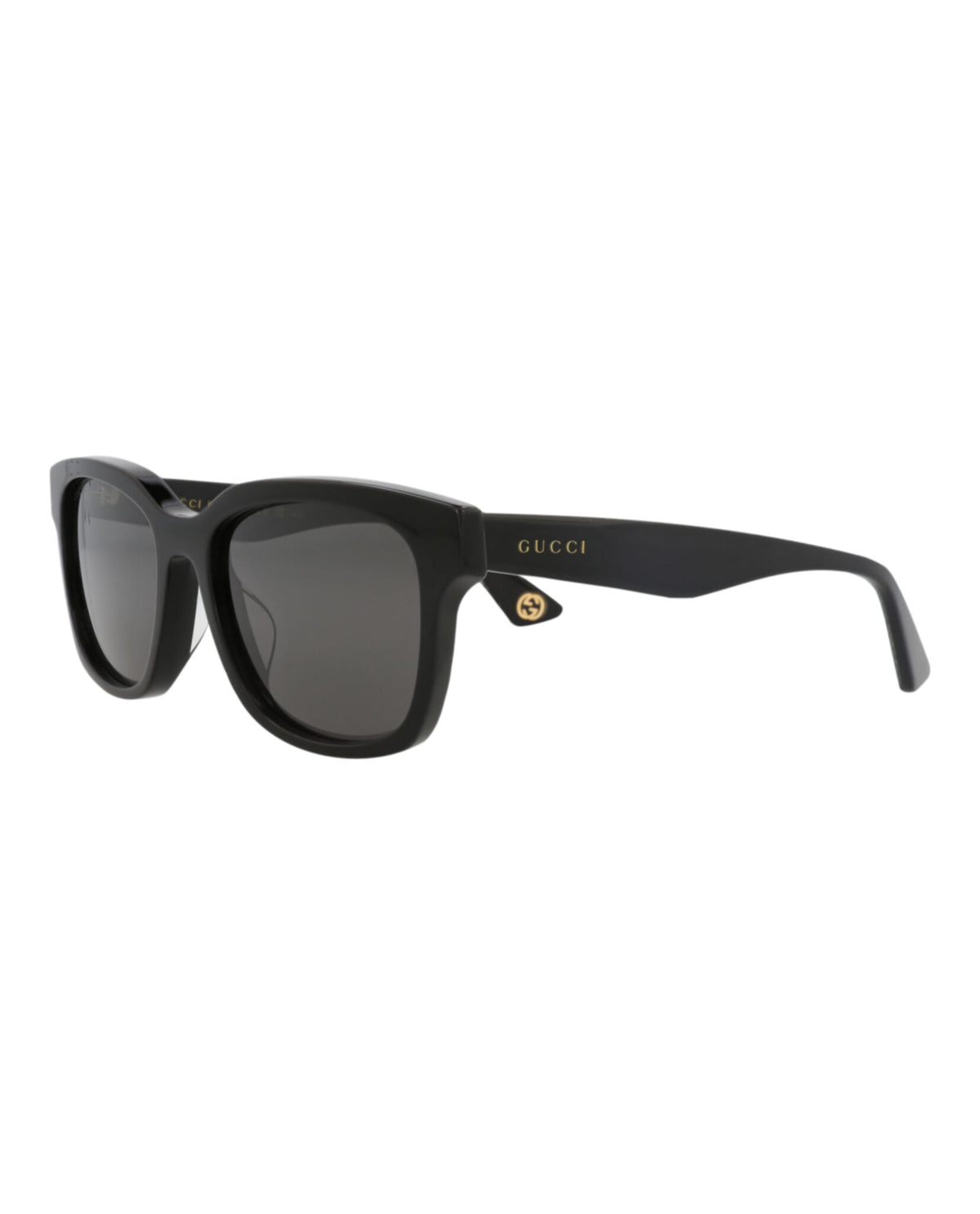 Gucci Gucci Mens Square/Rectangle Black Black Grey Fashion Designer Eyewear