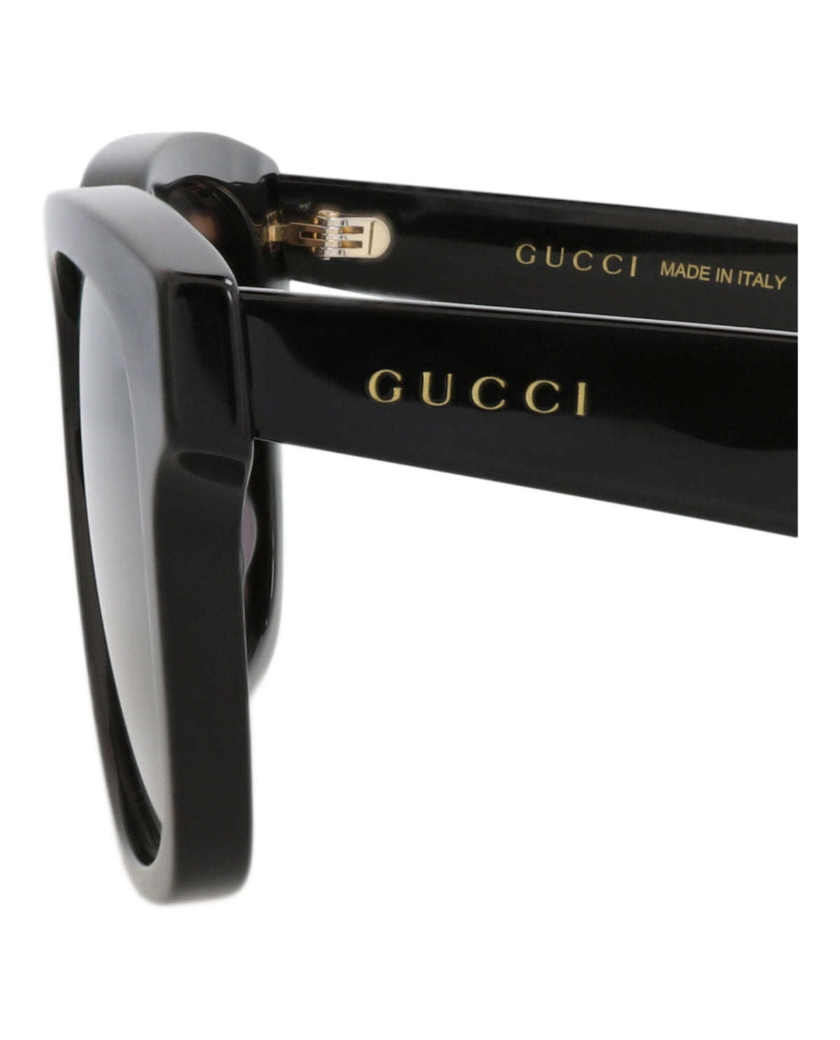 Gucci Gucci Mens Square/Rectangle Black Black Grey Fashion Designer Eyewear