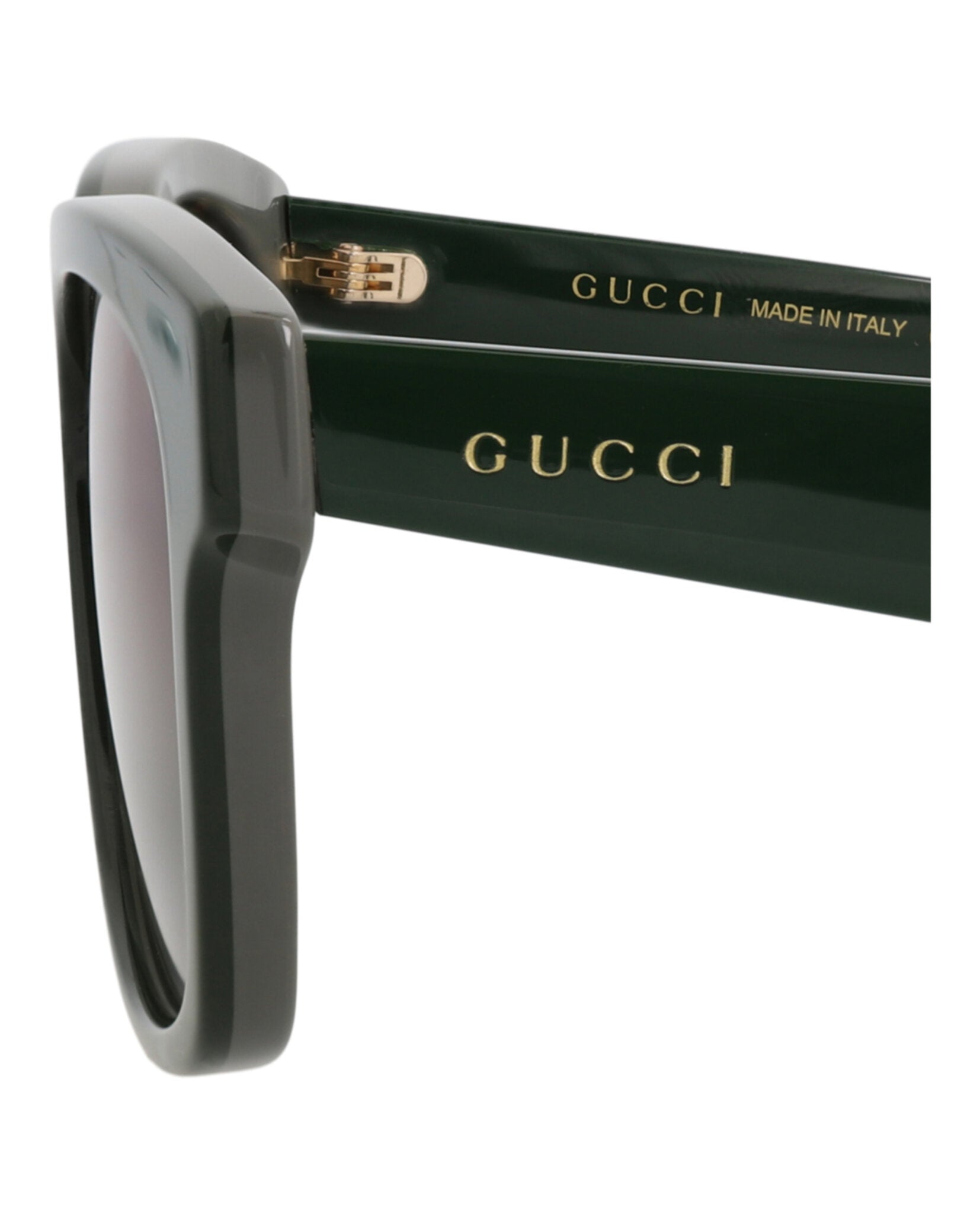 Gucci Mens Square/Rectangle Green Green Blue Fashion Designer Eyewear