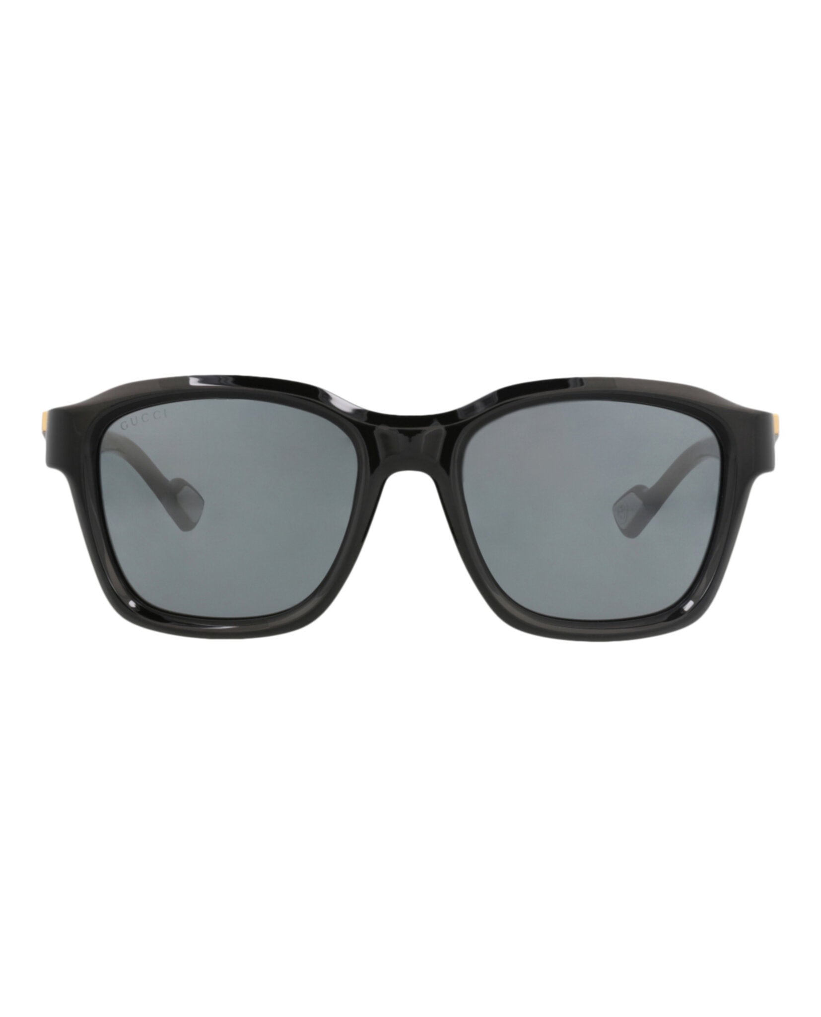 Gucci Gucci Mens Square/Rectangle Black Black Grey Fashion Designer Eyewear