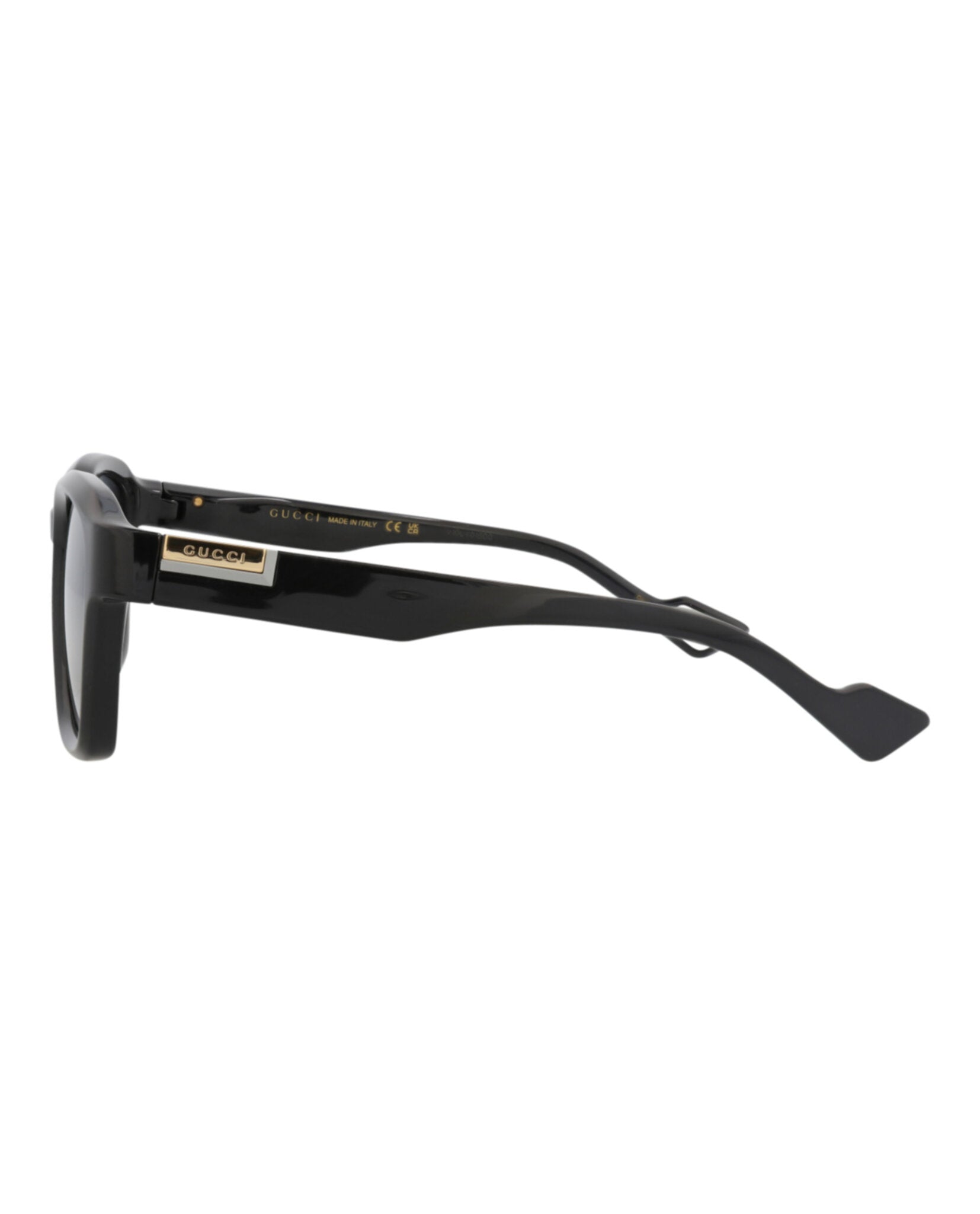 Gucci Gucci Mens Square/Rectangle Black Black Grey Fashion Designer Eyewear