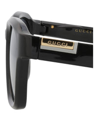 Gucci Gucci Mens Square/Rectangle Black Black Grey Fashion Designer Eyewear