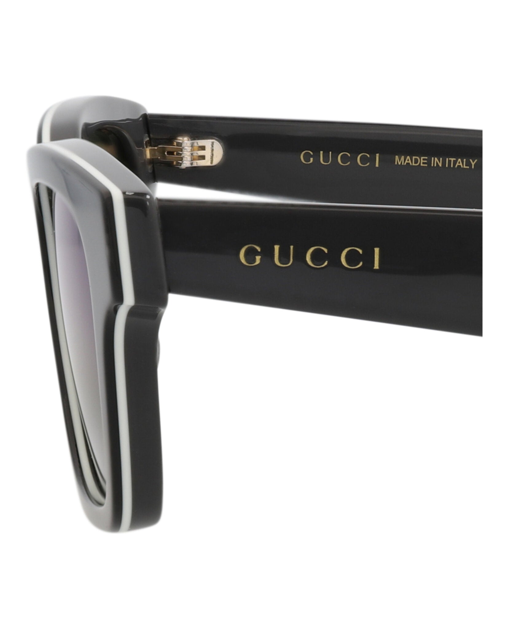 Gucci Mens Square/Rectangle Black Grey Blue Fashion Designer Eyewear