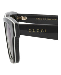 Gucci Mens Square/Rectangle Black Grey Blue Fashion Designer Eyewear