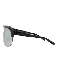 Gucci Gucci Mens Shield/Wrap Black Black Silver Fashion Designer Eyewear