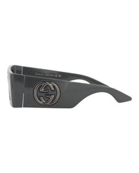 Gucci Womens Shield/Wrap Grey Grey Grey Fashion Designer Eyewear