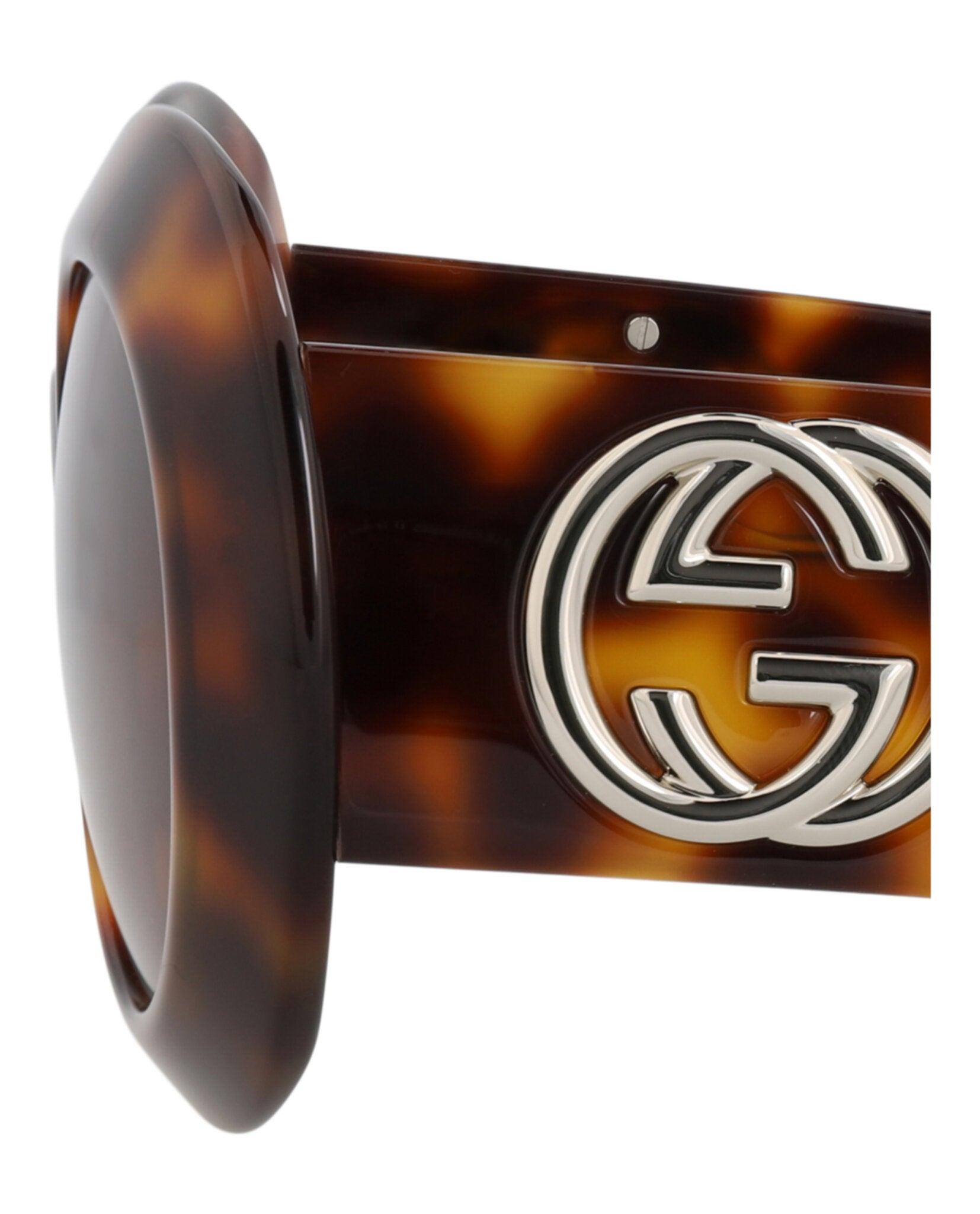 Gucci Womens Round/Oval Havana Havana Brown Fashion Designer Eyewear