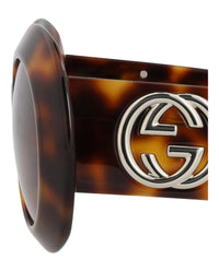 Gucci Womens Round/Oval Havana Havana Brown Fashion Designer Eyewear