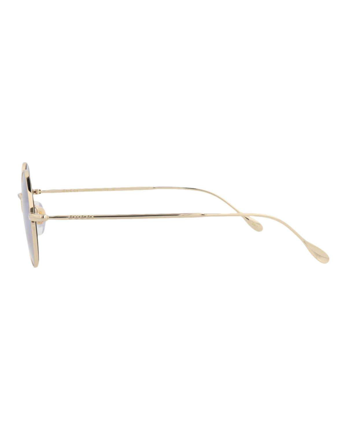 Gucci Womens Round/Oval Gold Gold Violet Fashion Designer Eyewear